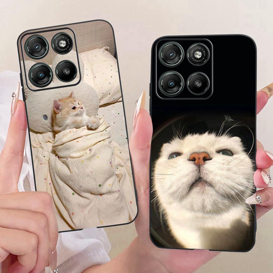 Модный Чехол с Буквой для Телефона Motorola Moto G77 G67 Задняя Крышка Для MOTO G67 G77 5G Мягкие Черные Силиконовые Чехлы