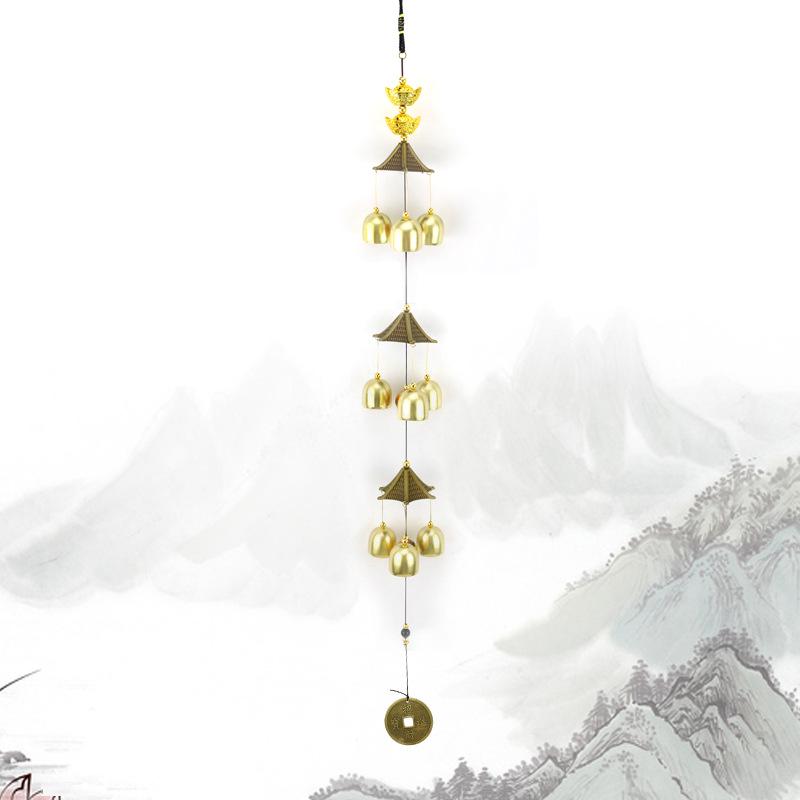 Старинные китайские литые ветряные колокольчики: Подвеска-колокольчик из меди для домашнего декора и подарков