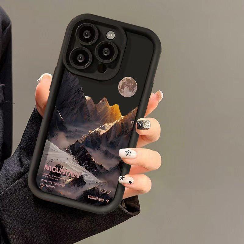 Силиконовый чехол для телефона с изображением горного озера для IPhone 16 15 14 11 12 13 Pro XS Max Мягкая крышка 7 8 Plus X XR SE 2020 2022 Funda