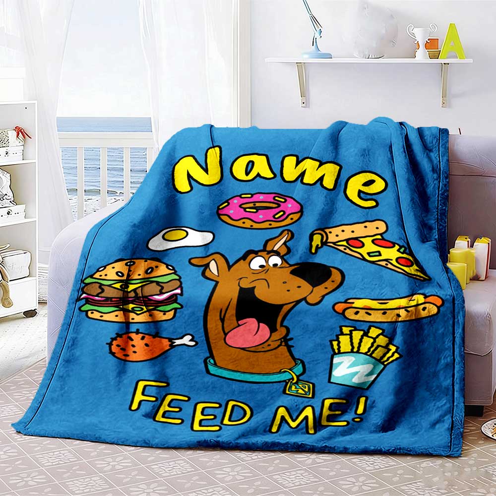 Warner (31) Personalized Text Blanket Multi-purpose Personalized Blanket Durable Comfort Versatile for Office Chair Couch Seaside Bedding