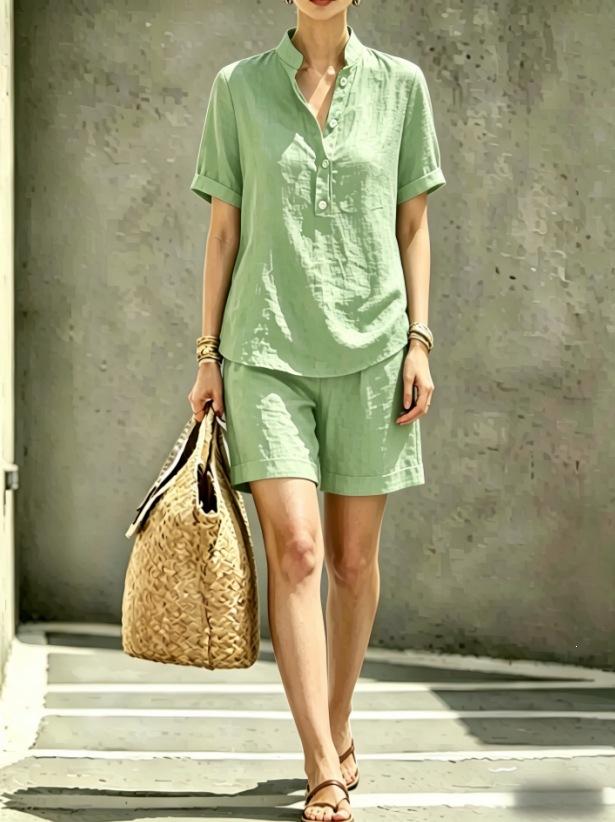 New women's shirt set, 1116 casual urban set, hot-selling women's clothing