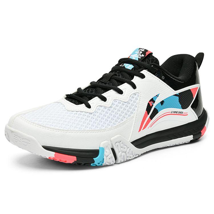 Li-Ning Ground Flight II Lite нескользящие износостойкие низкие кроссовки для бадминтона унисекс белые AYTT003-2