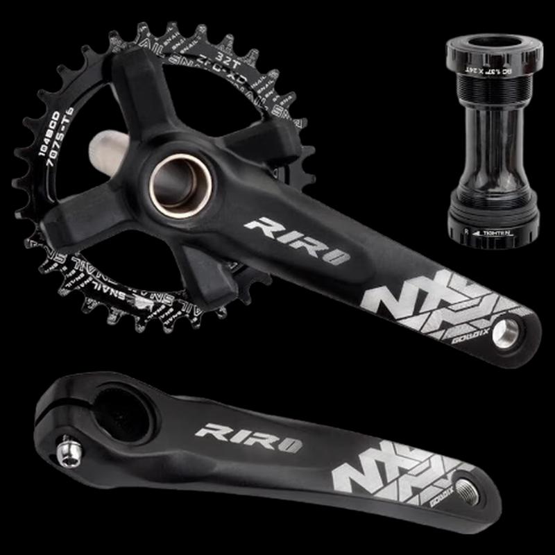 Lisheng Single Chainring Crankset with Bottom Bracket