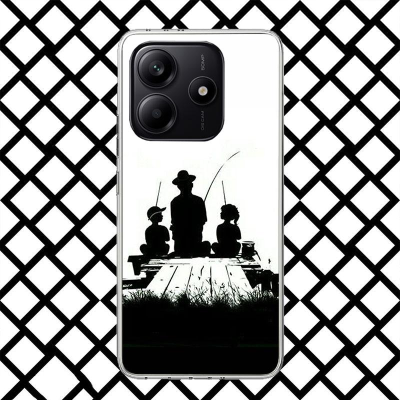 Hunting Fishing Man Phone Case for Xiaomi Redmi Note 15 14 14S 13 12 12S 11 Pro Plus 11E 11T 11S 10S 5G Soft Cover Fundas Redmi