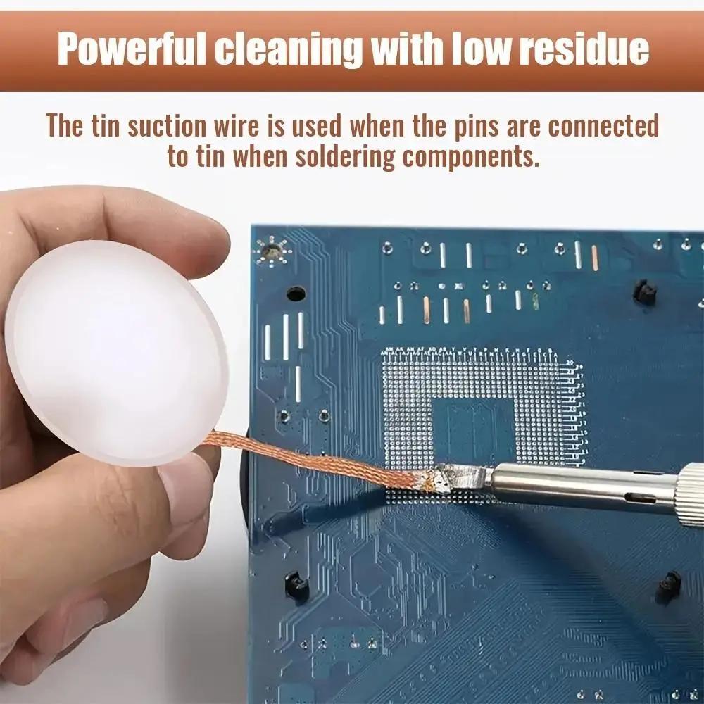 10/5 PCS Desoldering Wire 1.0/1.5mm Braid Soldering Mesh Welding Parts Low Residue No-Clean Solder Tin Remover Tool