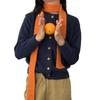 Y2K Knitted Scarf Solid Color Long Narrow Scarves Casual Wool Shawl  Outdoor