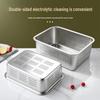 Alliance 304 Stainless Steel Commercial Perforated Square Basin
