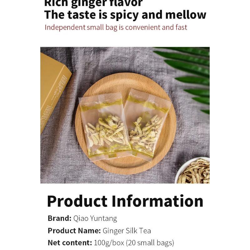 Ginger Silk Tea Healthy Herb Tea Bag 100g/3.52oz