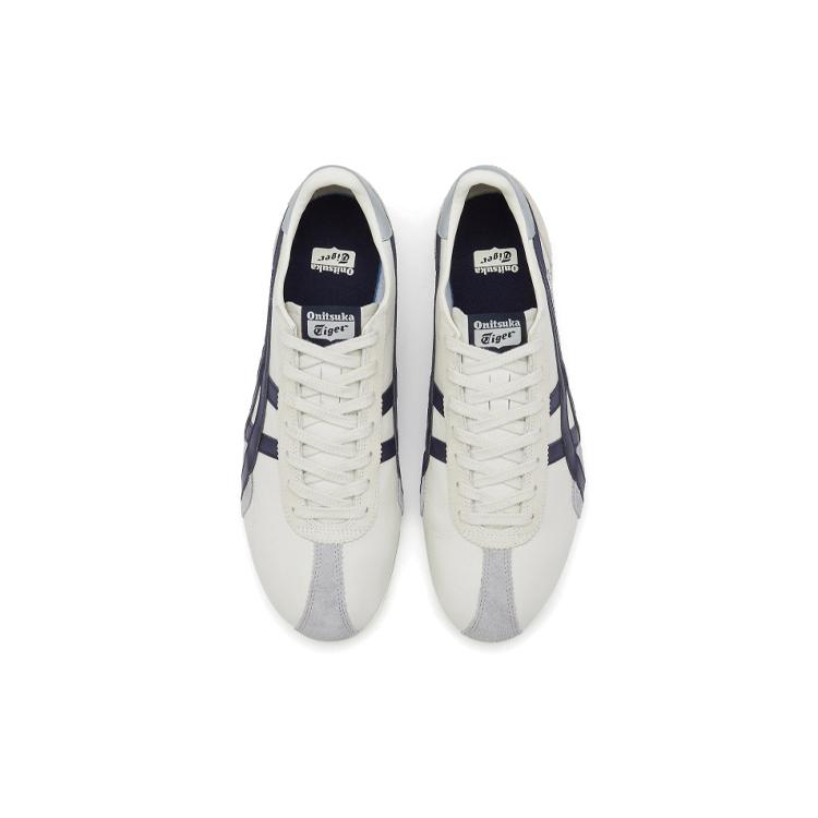 ONITSUKA TIGER Runspark Удобные амортизирующие дышащие легкие низкие повседневные кроссовки для бега унисекс белые синие 1183B480-103