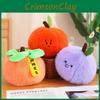 Plush Fruit Characters Featuring Persimmon Blueberry Pumpkin Pear Display Home