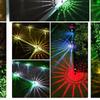 Уличные солнечные садовые фонари, RGB-цветомузыка, проекция, от заката до рассвета, для двора, дорожки, ландшафтного дизайна