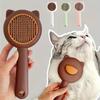 1 Cat Bath and Massage Brush - Self-cleaning Pet Grooming Comb, Soft PP Material, Gentle for Cats, Very Suitable for Bathing and Hair Removal