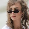 Солнцезащитные очки цвета желе UV400 Streetwear Маленькая оправа Женские солнцезащитные очки Ретро Овальные солнцезащитные очки Очки