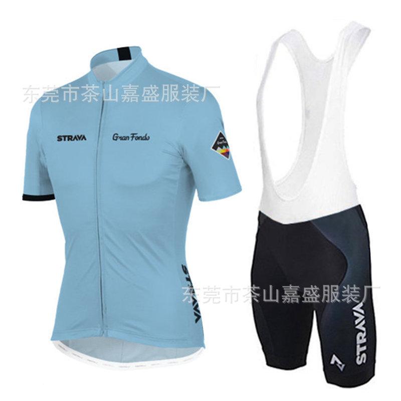 2025 for STRAVA short-sleeved set, bicycle road bike cycling suit, quick-drying, breathable and sweat-absorbing