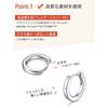 FaithHeart Hoop Earrings Ladies Silver 925 Ring Earrings Smaller Compatible with Metal Allergies Hoop Earrings Mens Zircoa Leave It On Simple Set of 2