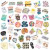 50 Student Stationery Inspirational Text-On-Video Album Diy Decorative Stickers Ins Hand Account Material Cute Girl Stickers
