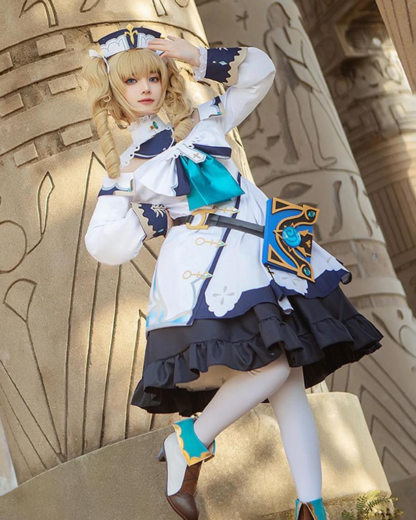 [Milky Time] Косплей костюм на Хэллоуин для женщин по аниме-игре Genshin Impact (Барбара, М)