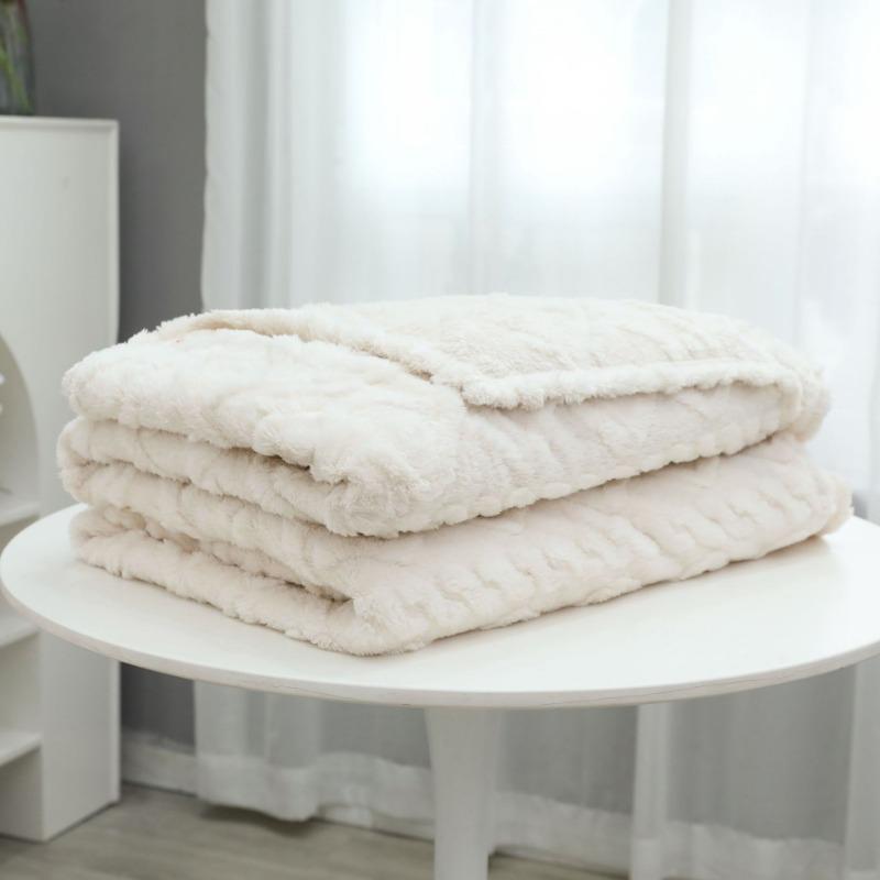 Новинки осени и зимы, однослойные двусторонние жаккардовые одеяла из флиса тафу высокой плотности, флиса шу и хлопка, многофункциональные