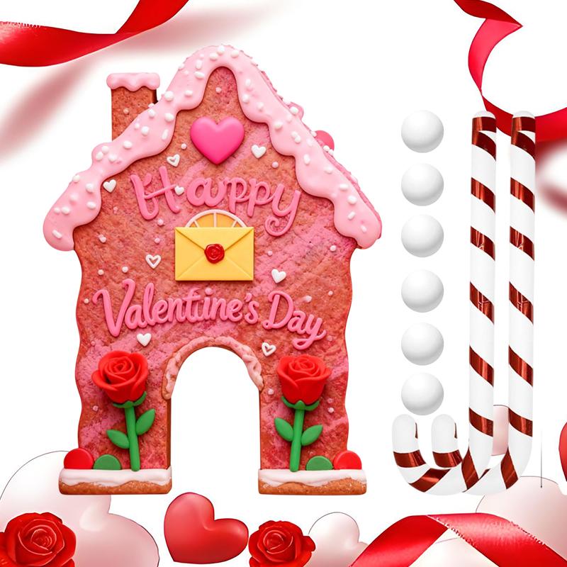 2026 Gingerbread Candy Cane Christmas Golf Game Set - Mini Golf Course With Club & Balls For Family Party