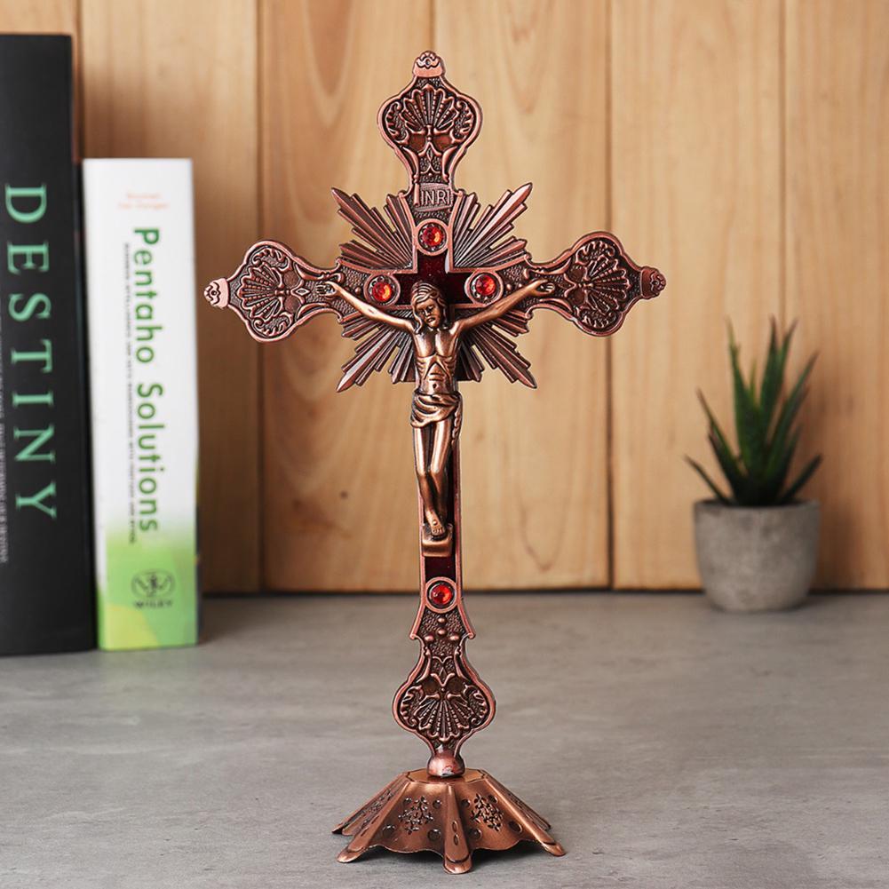 Sweet Room,Antique Catholic Religious Altar Standing Wall Crucifix Cross Church Decoration