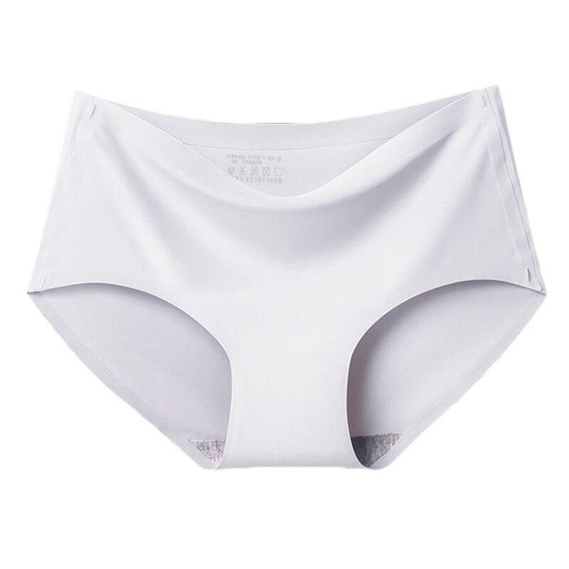 Женское бесшовное нижнее белье, трусики со средней талией, нижнее белье из ледяного шелка, дышащие удобные трусы, приятные для кожи трусы