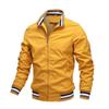 Autumn Men's Casual Solid Color Jacket Set