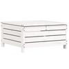 5 Piece Garden Sofa Set White Solid Pine Wood