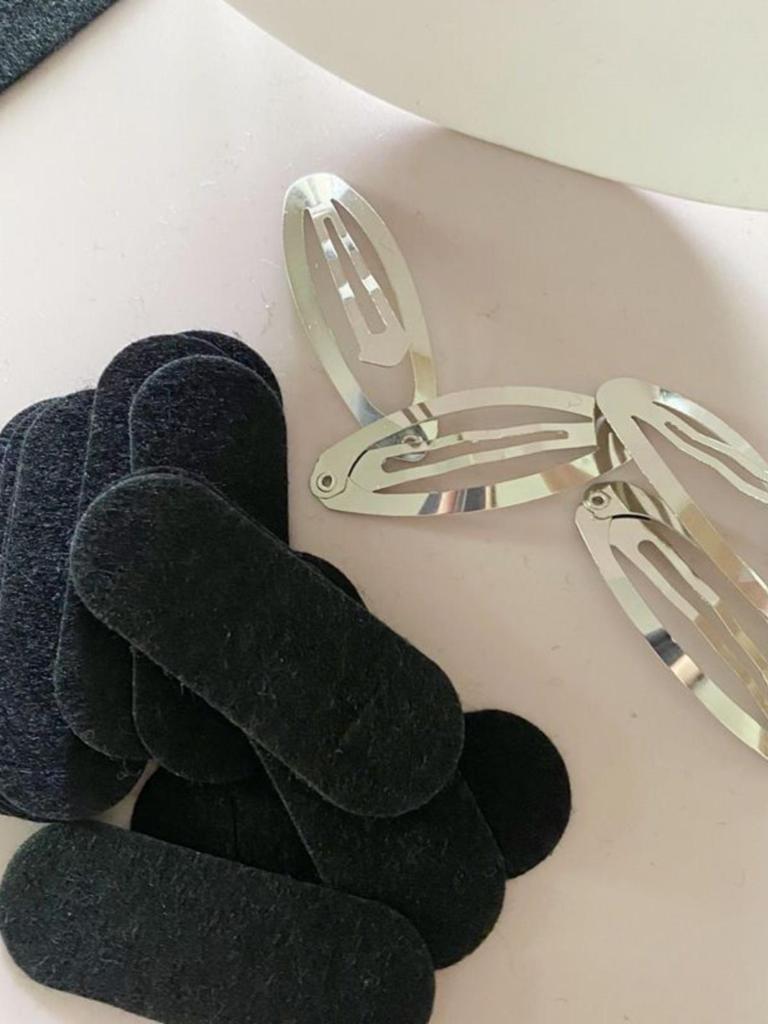 Сделай сам Зажимы для украшений из нетканого материала: 5-6 см Квадрат, Капля, Овал.