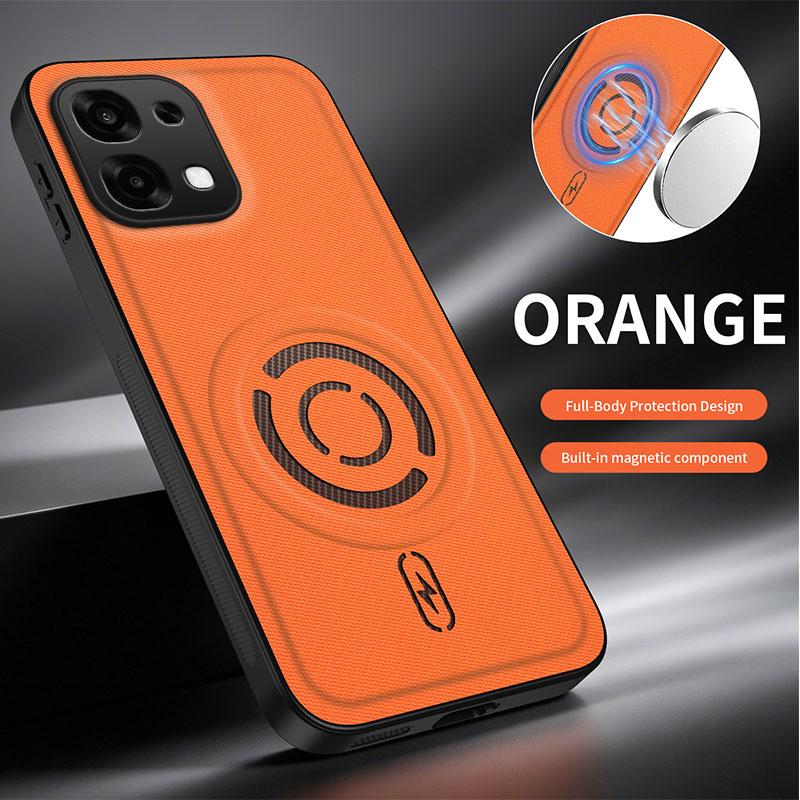 Чехол для Oppo A6 Pro Роскошный Магнитный Матовый Приятный к Коже PU Кожаный Чехол для OPPO A6 Pro Ударопрочный Для Magsafe Funda