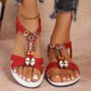 Модные летние женские сандалии пляжные сандалии-гладиаторы женские богемные удобные женские туфли повседневные простые женские туфли Zapatos De Mujer