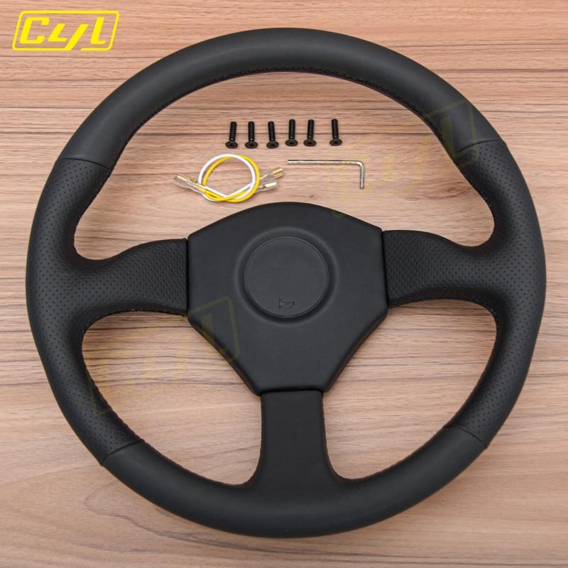 JDM Competition Steering Wheel Universal 14inch 350mm Leather Racing Sports Steering Wheel