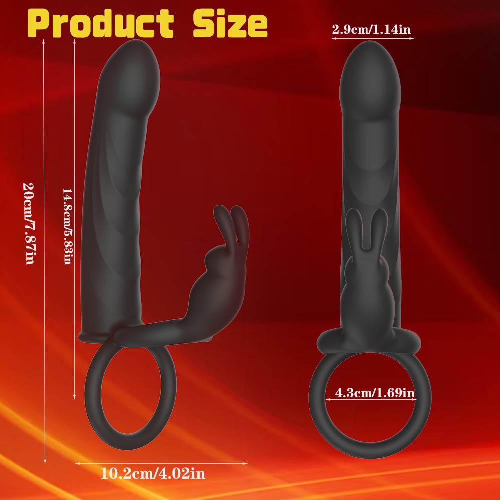 Страпон Пенис Анальная Пробка Секс-Игрушки для Анального Секса с Вибрирующим Кольцом для Члена Вибрирующий Пенис Рукав Мужской Дилдо Вибраторы Клиторальная Игрушка для Взрослых