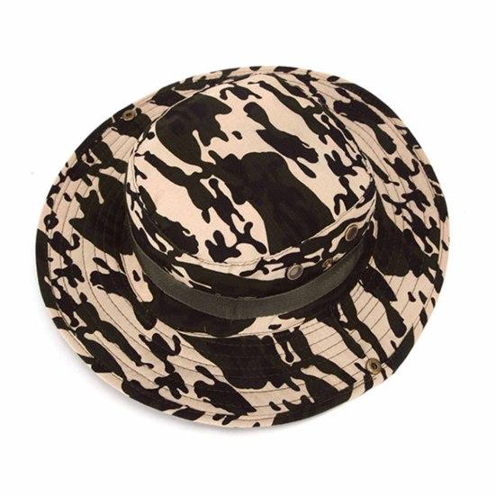 Рыбацкая шляпа с широкими полями, регулируемая солнцезащитная шляпа, камуфляжная шляпа для кемпинга, походная шляпа для рыбалки на открытом воздухе