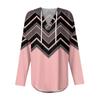 Women's Fashion Hoodies V Neck Long Sleeve Printed Drawstring Casual Loose Pullover Tops