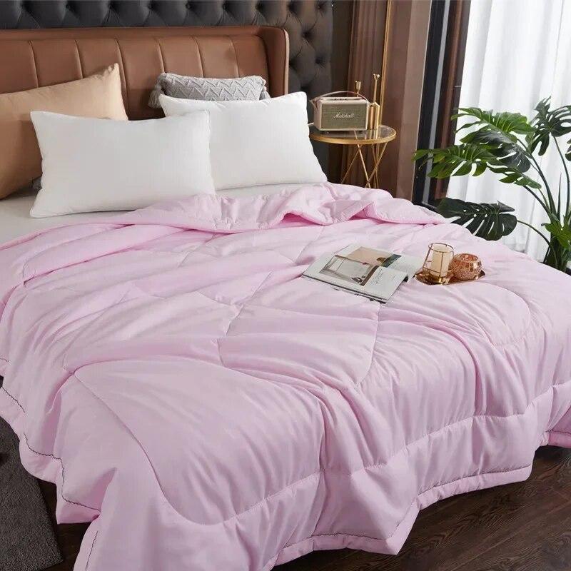 Summer Mulberry Silk Quilts Blankets Bedroom Cooling Air Conditioner Quilt Comforter Bedspread Twin Queen King Bedding Quilts