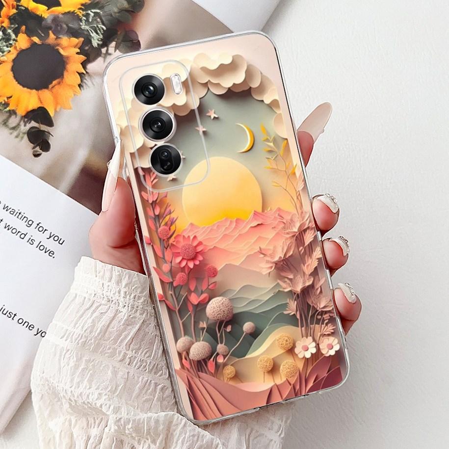 For OPPO Reno12 Pro 5G Case CPH2629 Cover Transparent Silicone Fashion Butterfly Soft Case For Reno 12 CPH2625 Reno 12Pro Fundas