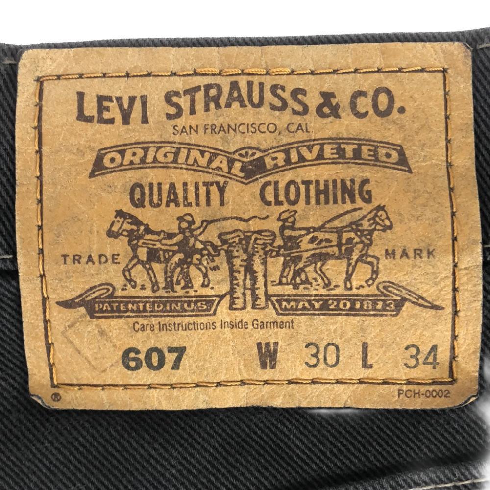 Levi's Сделано в Японии Хлопковые брюки w30 Темно-синие Мужские Б/У