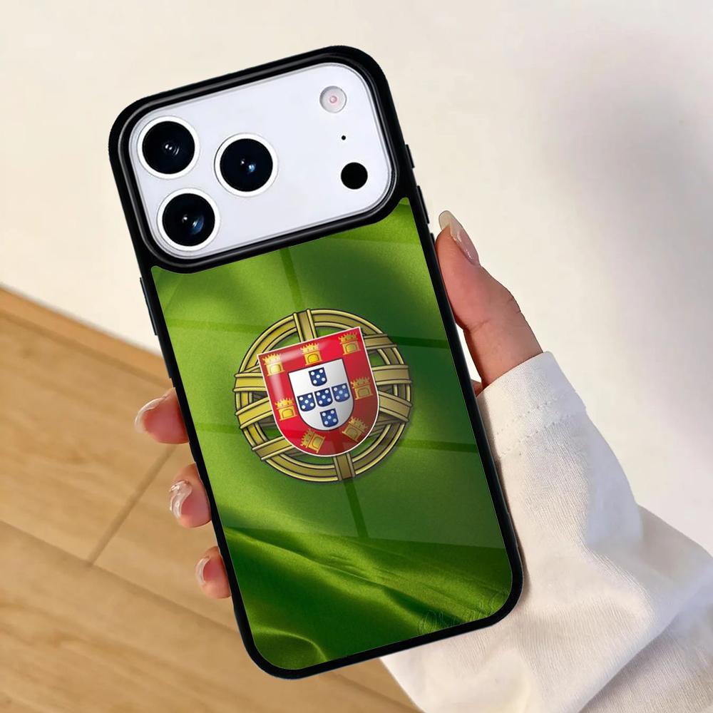 Чехол для мобильного телефона с флагом Португалии для IPhone 17 AIR 16pro Max 15 14 13 12 11 Защитный бампер