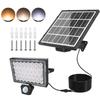 MEIKEE [2022 Improved High Brightness, 3 Color Temperatures] Solar Sensor Light with Motion Sensor, 100W Equivalent, 3000LM, Warm White, Neutral