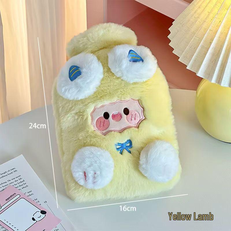 Зимняя плюшевая грелка-овечка для девочек - Милый согревающий элемент для живота и рук для малышей