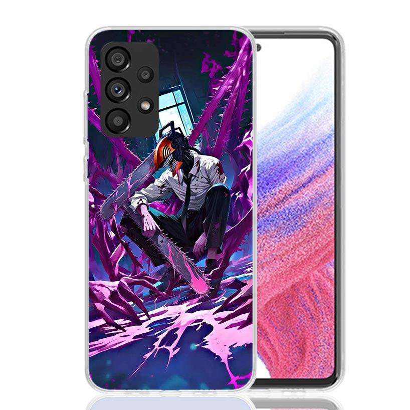 Чехол для телефона C-Chainsaw Man Denji для Samsung Galaxy A52 A32 A22 A12 A02S A50S A30S A51 A31 AA71 Note 20 Ultra 10 S10 Plus Galaxy