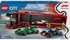 LEGO Конструктор City – Транспортер F1 с гоночными автомобилями RB20 и AMR24 F1 (60445)