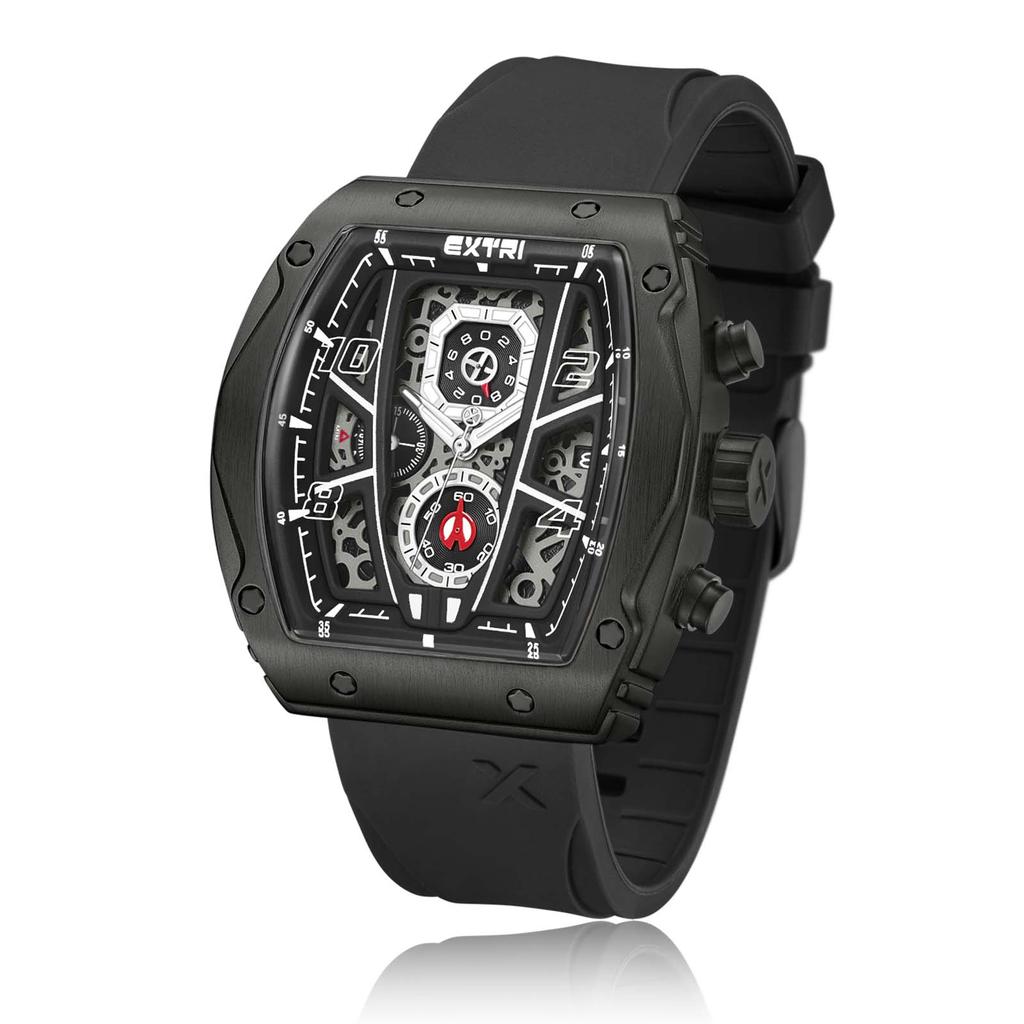 Men's Sports Watch Quartz Watch Men's Watch Large Digital Watch Calendar Watch Glow-in-the-dark Watch Silicone Strap