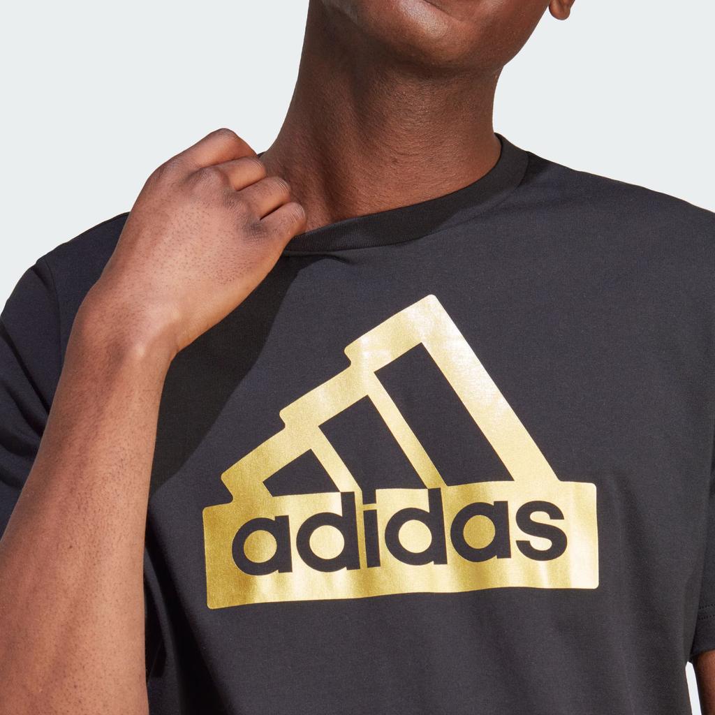 Adidas T Shirts Men's Black Crew Neck Moderate II3468