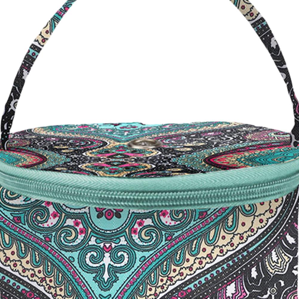 Упаковка для хранения пряжи и ниток, вместительная сумка-органайзер для пряжи для вязания крючком, водонепроницаемая ткань Оксфорд, легкая для швейных крючков