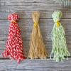 50pcs Vintage Natural Jute Rope Twisted Cord DIY Craft Cotton String DIY Sewing Wedding Decoration Gift Tag Packaging Rope
