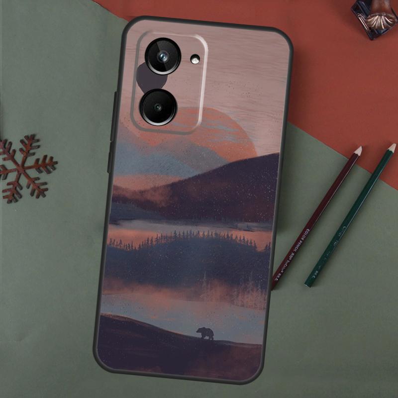 Nature Forest Mountain For Realme C55 C35 C33 C31 C30 C25 C21Y C15 C11 8 9 10 11 Pro Plus GT Neo 5 3 2 2T 3T Case