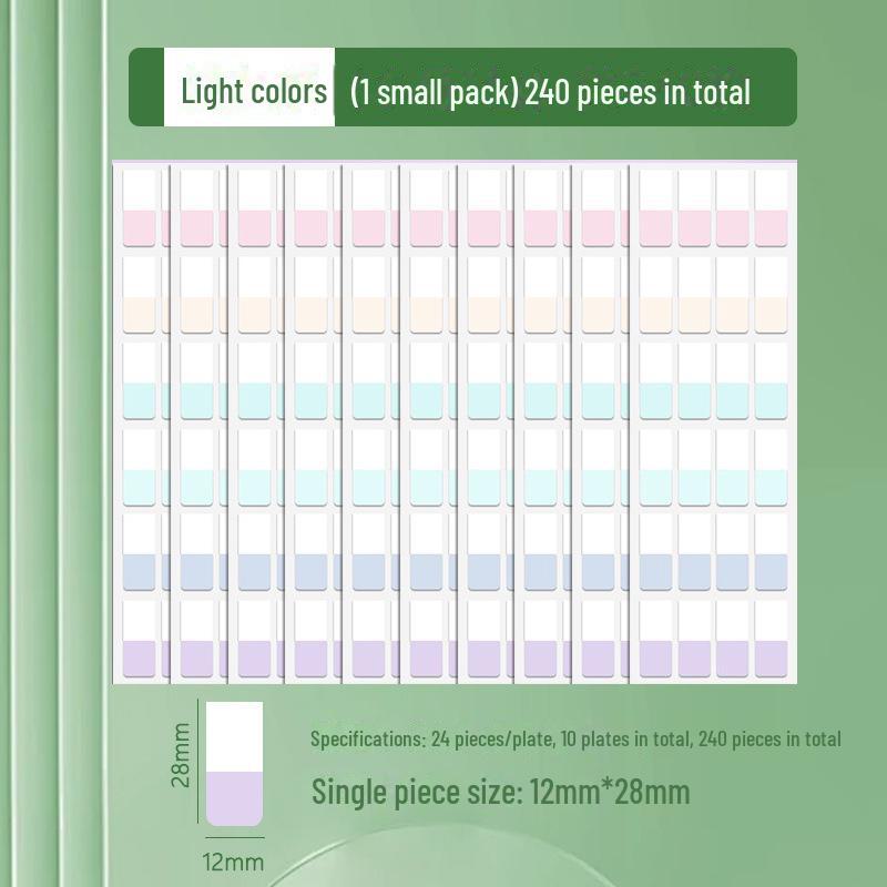 Пользовательские наклейки Morandi Index Label Sticky Notes – флуоресцентные закладки для студентов