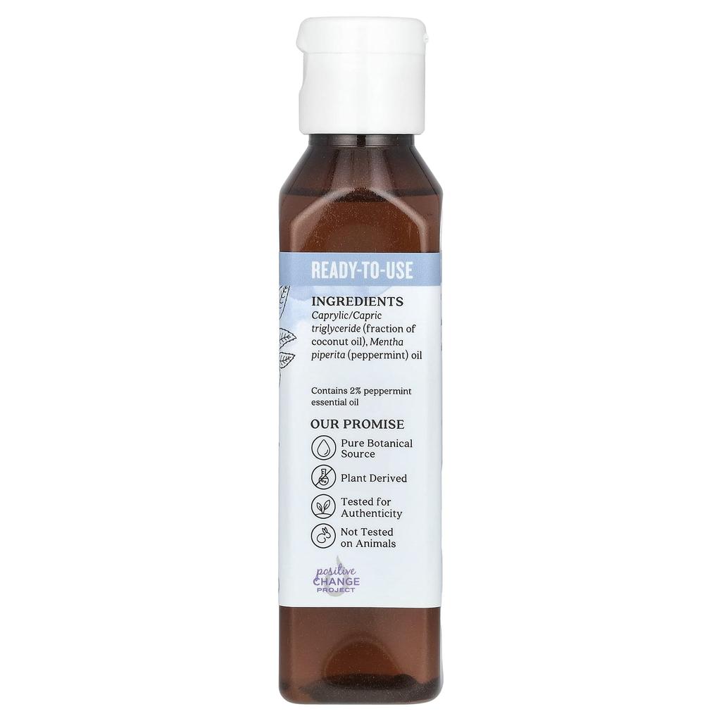 Aura Cacia Чистое эфирное кокосовое масло, мята перечная, 4 жидких унции (118 мл)