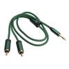 3.5mm Y Splitter Cable 1.64FT HiFi Stereo Sound Headphone Jack Adapter Male to Aux Sound Cable for Smartphone Speaker
